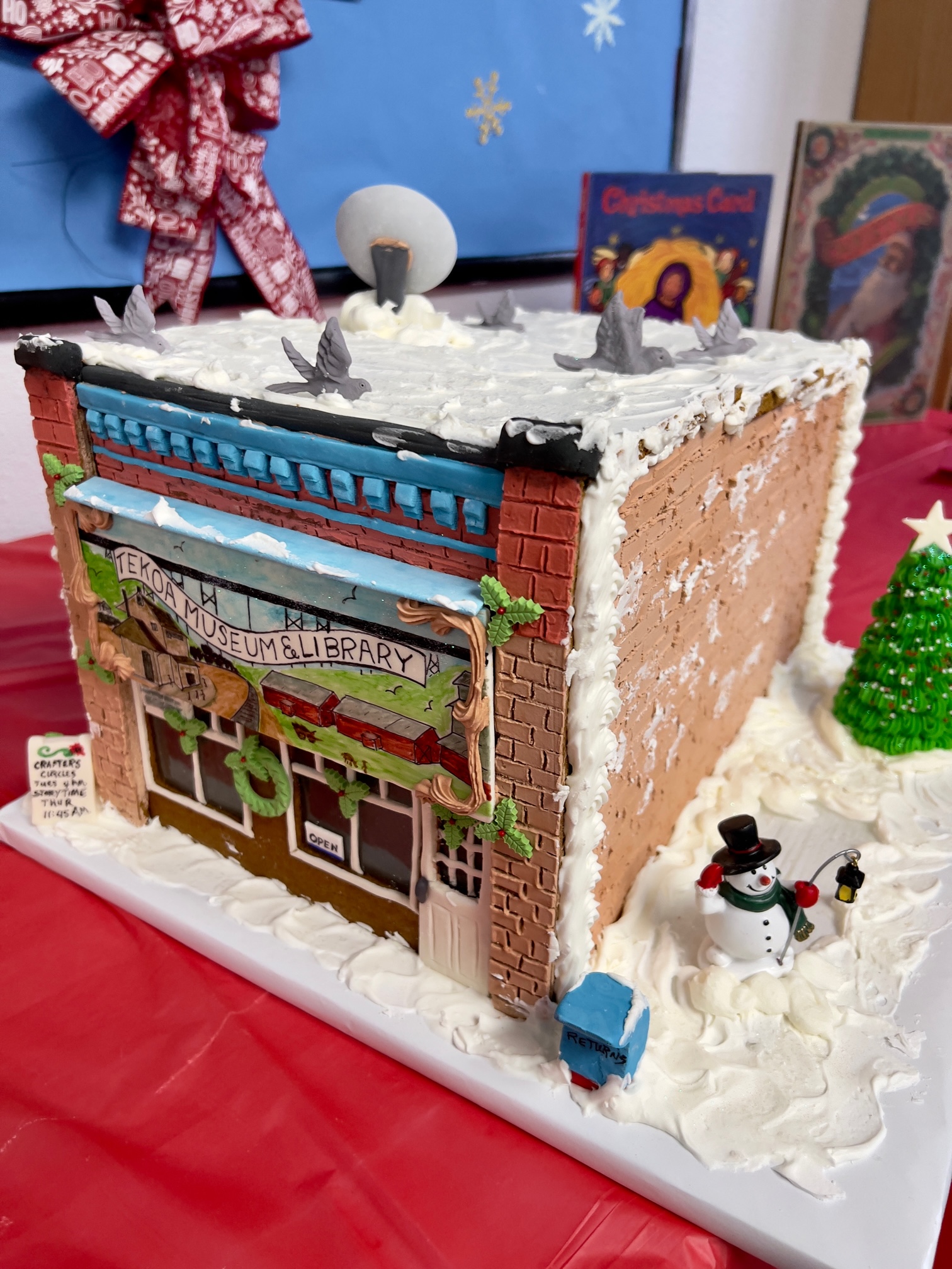 apples and fall leaves on a white board